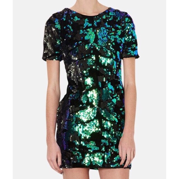 topshop sequin mini dress